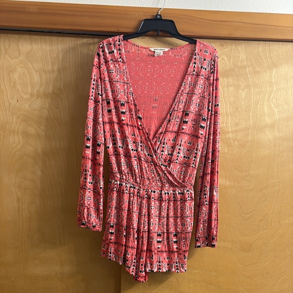 Billabong Picture Perfect Pink Romper Size M